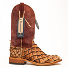 Anderson Bean Cigar Matte Big Bass with 13" Matador Suede Top - Crazy House Western Wear