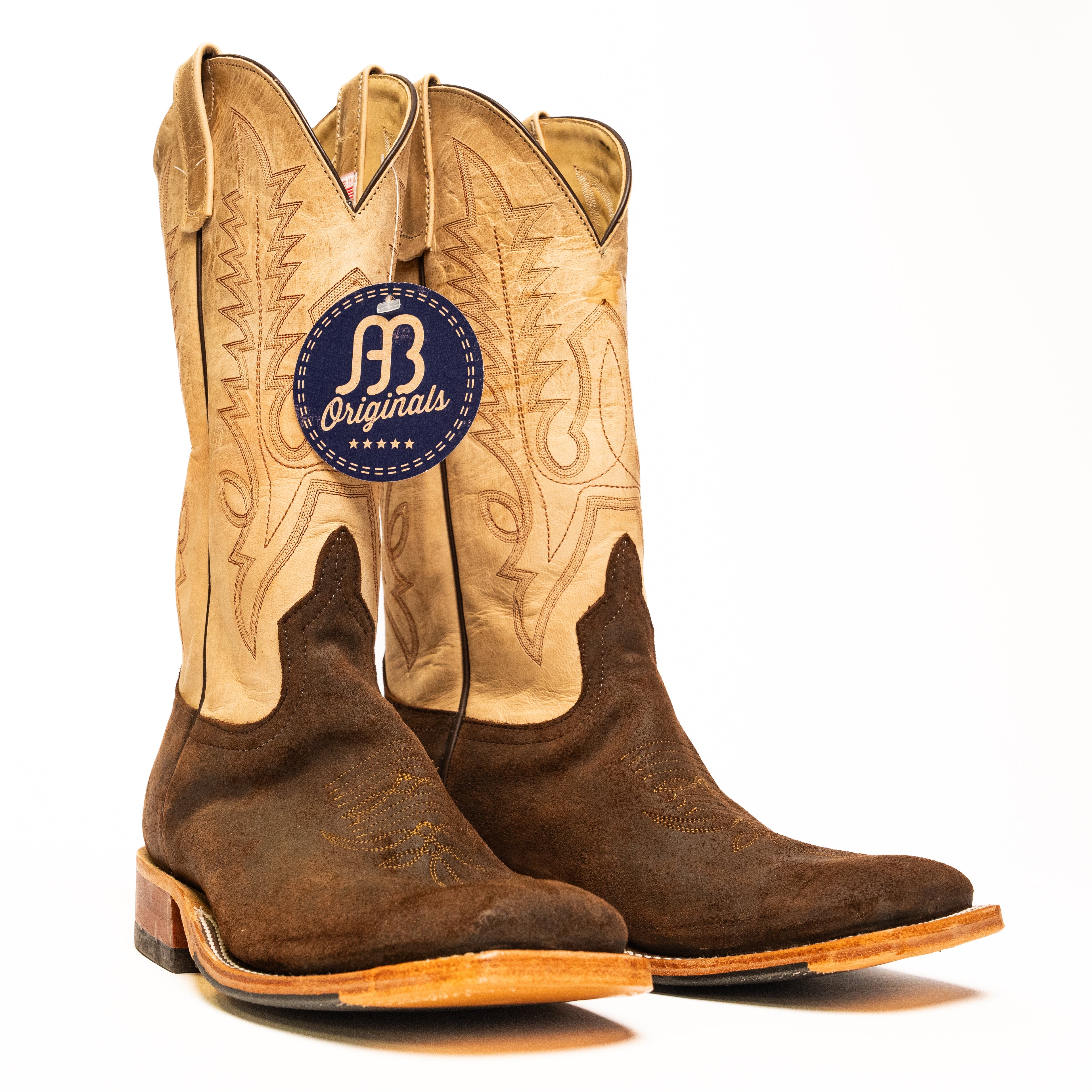 Anderson Bean Waxy Kudu with 13" Bone Mad Cat Top - Crazy House Western Wear