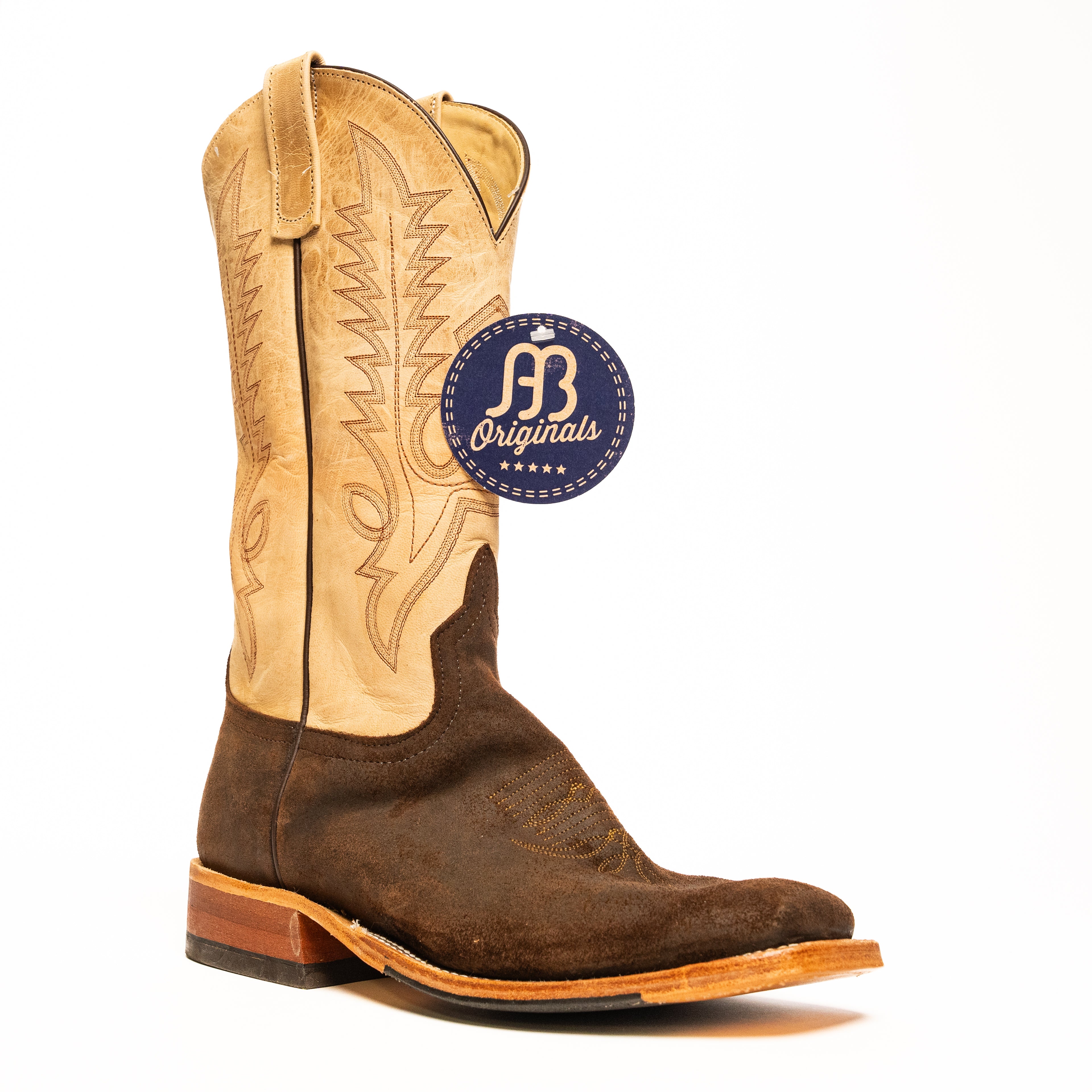 Anderson Bean Waxy Kudu with 13" Bone Mad Cat Top - Crazy House Western Wear