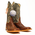 Anderson Bean Mike Tyson Bison with 13" Aqua Monet Top - Crazy House Western Wear