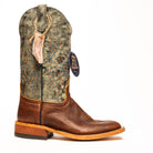 Anderson Bean Mike Tyson Bison with 13" Aqua Monet Top - Crazy House Western Wear