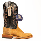 Anderson Bean Distressed Bison with 13" Black Glove Top - Crazy House Western Wear