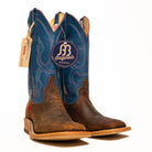 Anderson Bean Havana Tag Boar with 13" Royal Blue Glove - Crazy House Western Wear