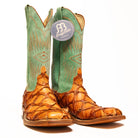 Anderson Bean Cognac Big Bass with 13" Lime Top - Crazy House Western Wear