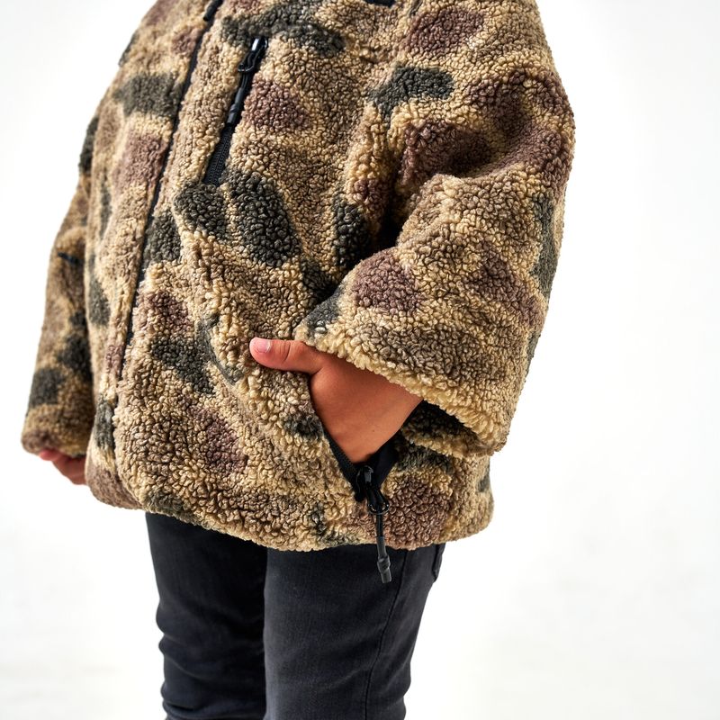 Burlebo Boy's Full Zip Jacket Rocky Mountain Camo Y-RMSFZ
