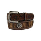 Men's 3D Western Calf Hair Cross Concho Belt D100011302 - Crazy House Western Wear