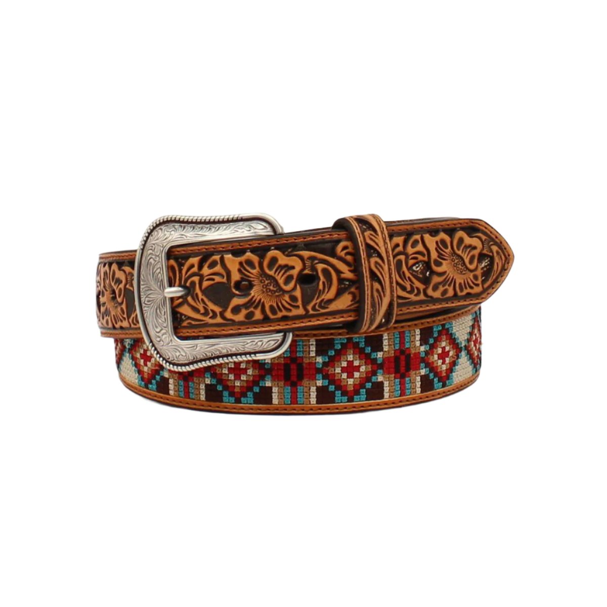 3D Western Southwest Print Belt - Crazy House Western Wear