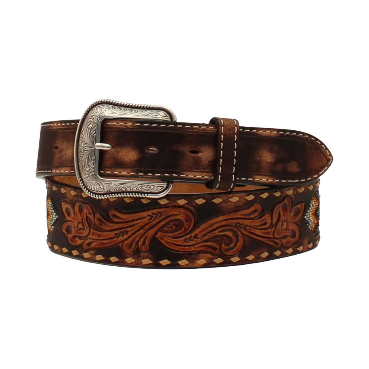Men's 3D Western Floral Tooled Belt D100013402 - Crazy House Western Wear