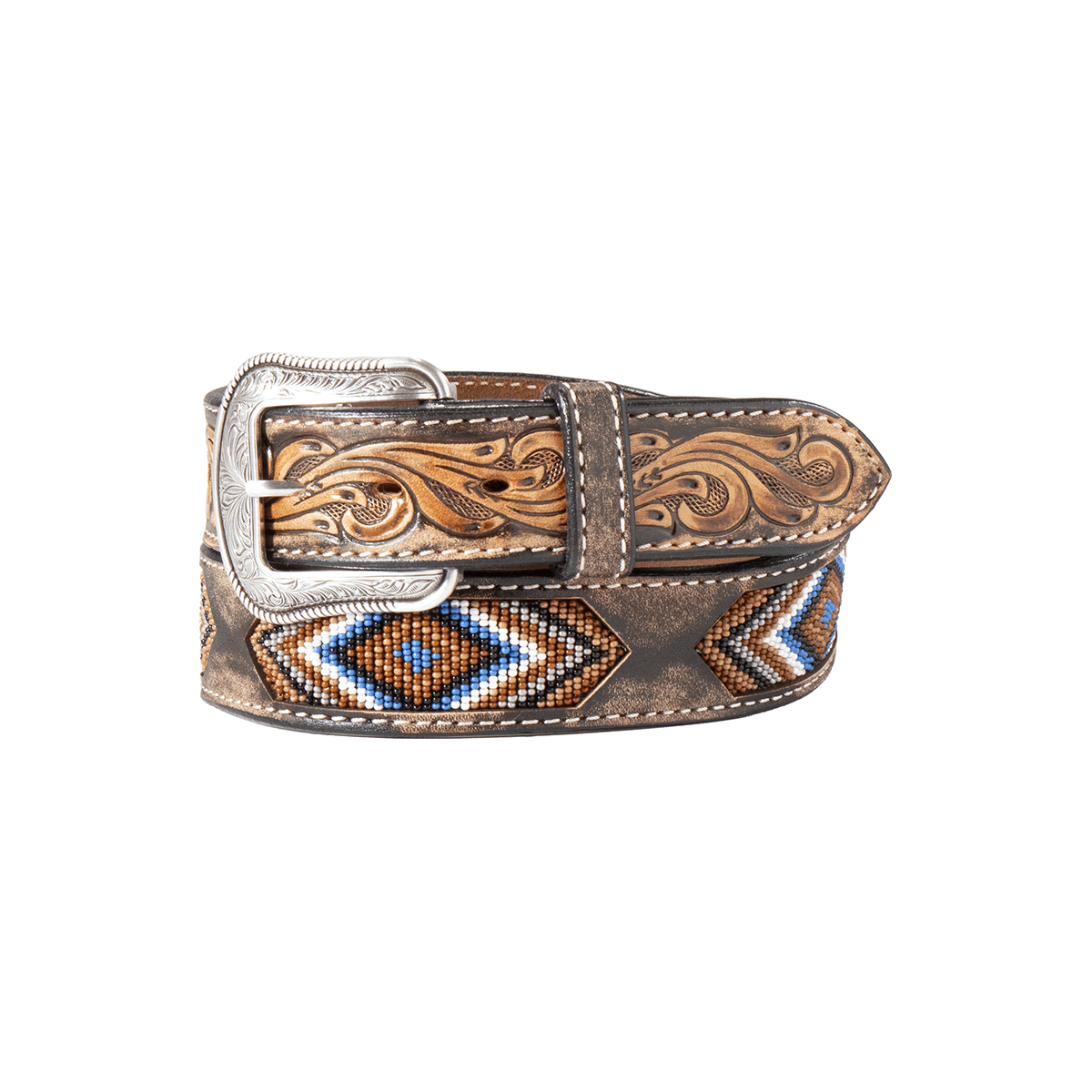 Men's 3D Western Southwest Beaded Belt D100013502 - Crazy House Western Wear