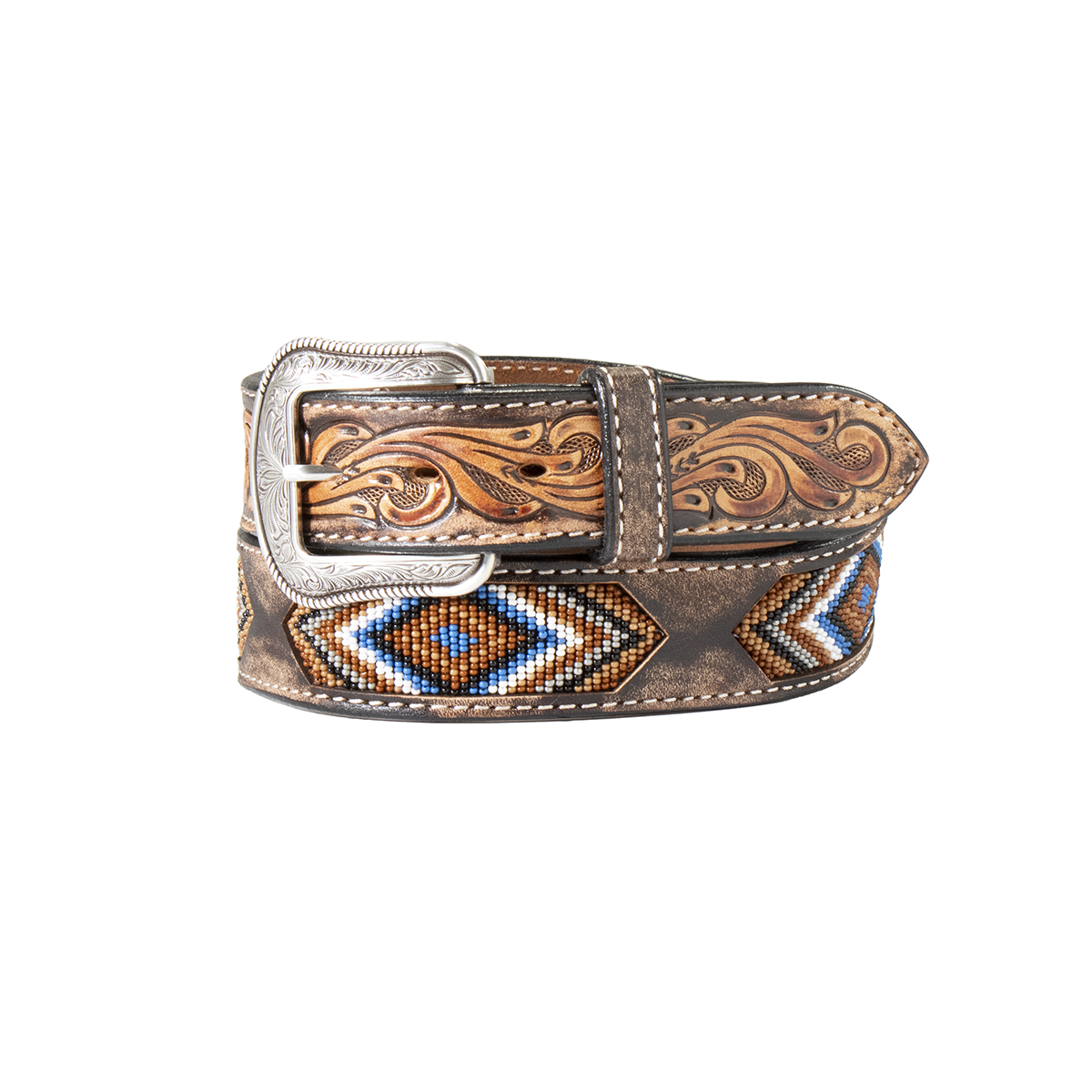 3D Western Southwest Beaded Belt - Crazy House Western Wear