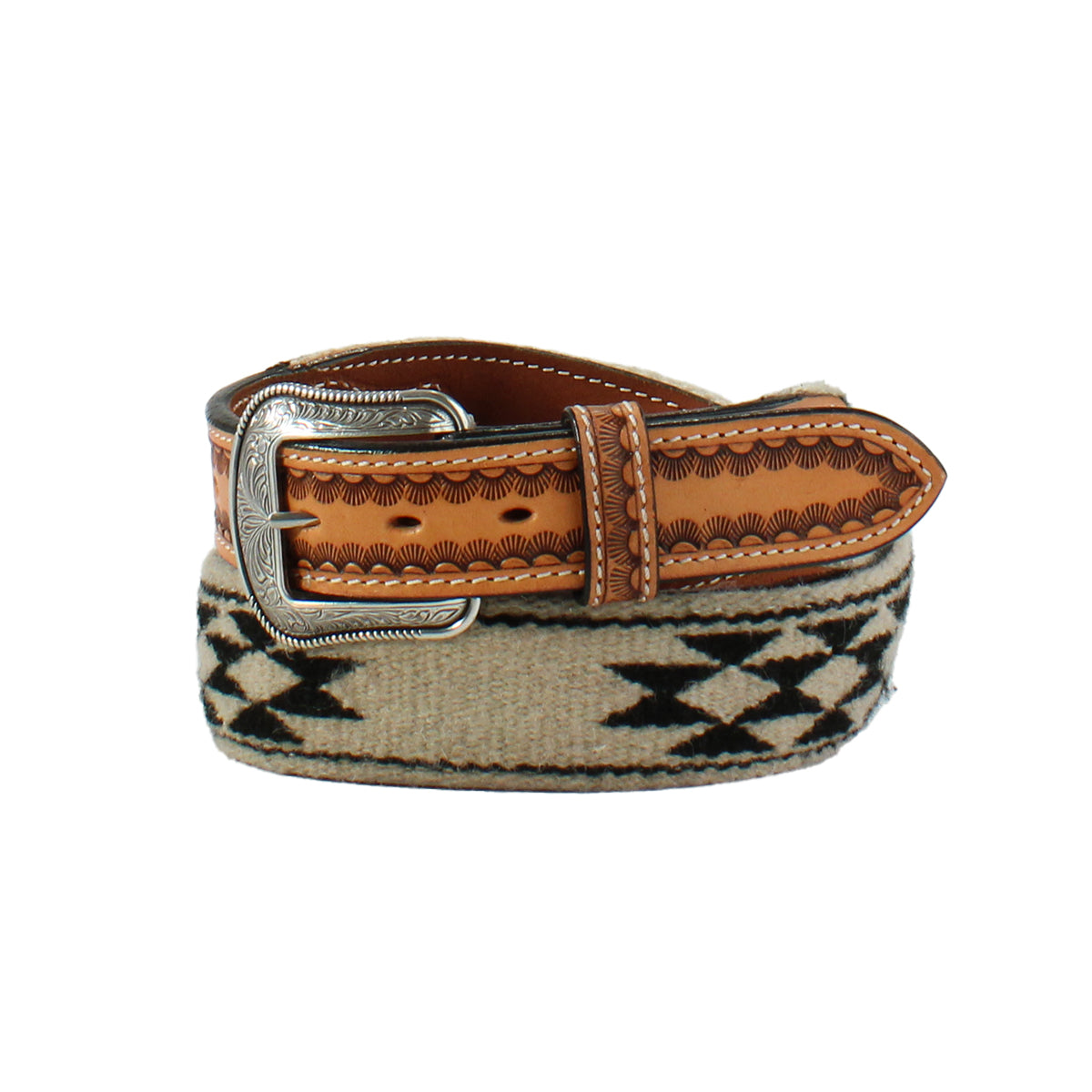 3D Western Sunrise Woven Inlay Belt - Crazy House Western Wear