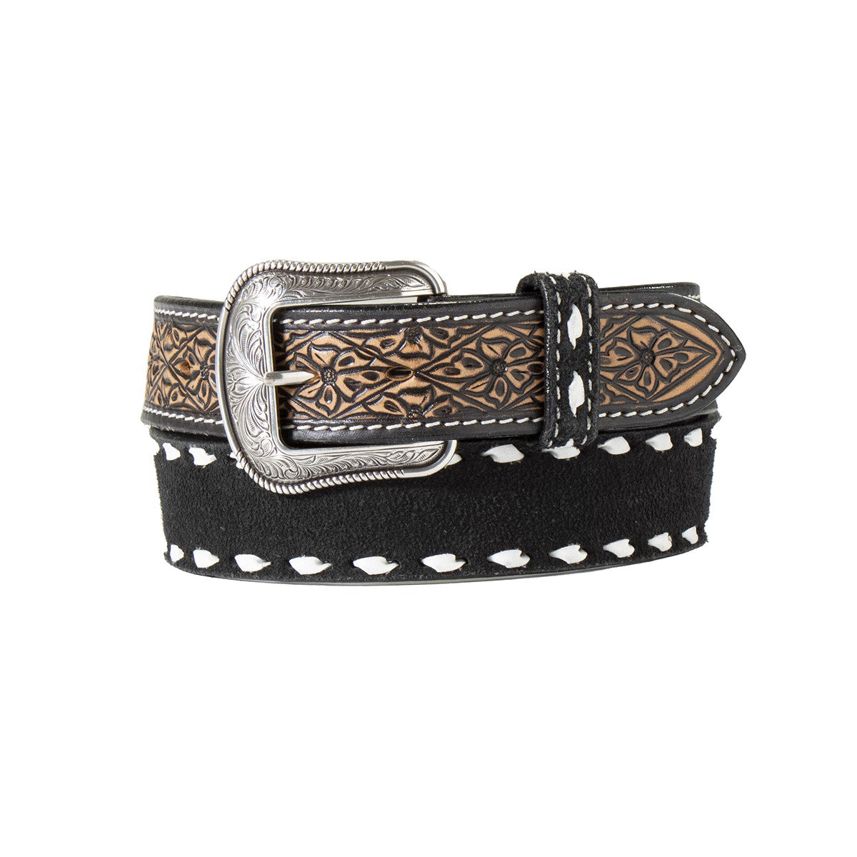 3D Western Roughout Buck Lace Belt - Crazy House Western Wear