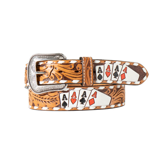 Men's 3D 100% Leather Hand Painted Belt 