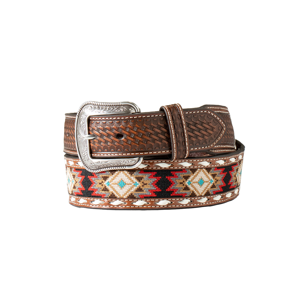 3D Western Southwest Print Belt - Crazy House Western Wear