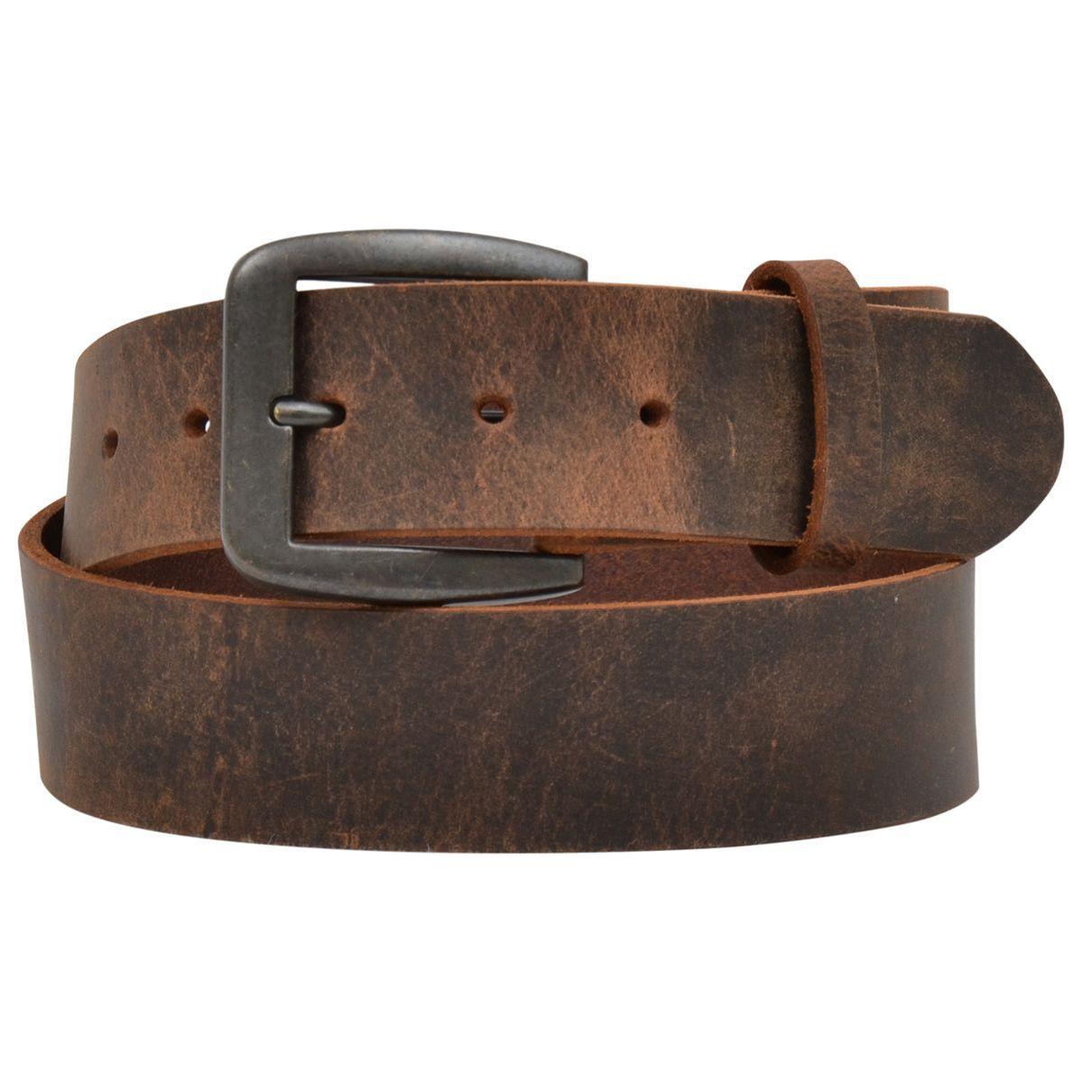 Men's 3D Western Brown Raw Edge Belt D1162 - Crazy House Western Wear