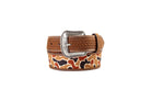 3D Boy's Duck Camo and Leather Western Belt D120005697