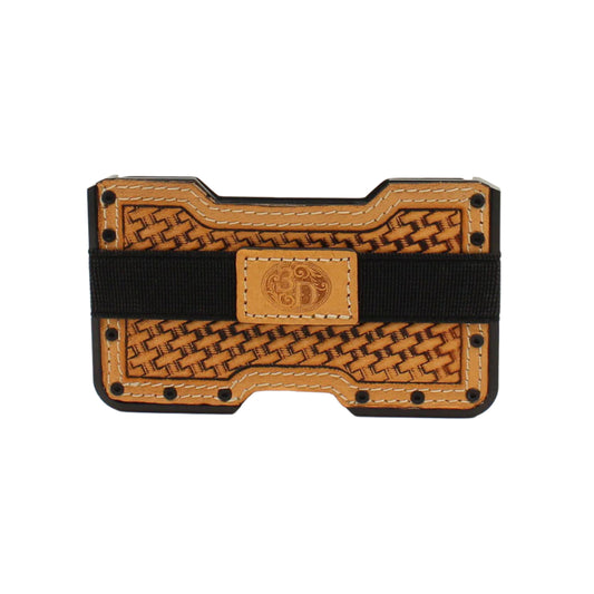 Men's 3D Tan Genuine Leather Smart Wallet D250002808 - Crazy House Western Wear