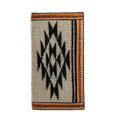 Men's 3D Natural Tan Aztec Design Wallet D250004760 - Crazy House Western Wear