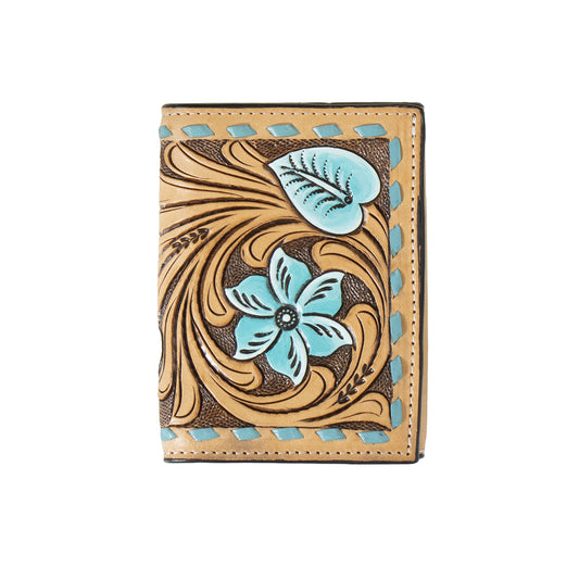 Men's 3D Brown Tooled Wallet D250008002 - Crazy House Western Wear