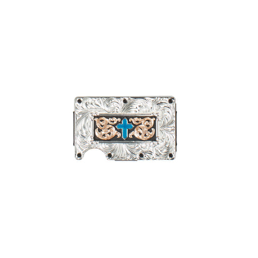 Men's 3D Utility Wallet Silver RFID Blocking Function D250009036 - Crazy House Western Wear
