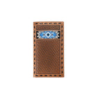 Men's 3D Brown 100% Leather Rodeo Style Wallet D250009502