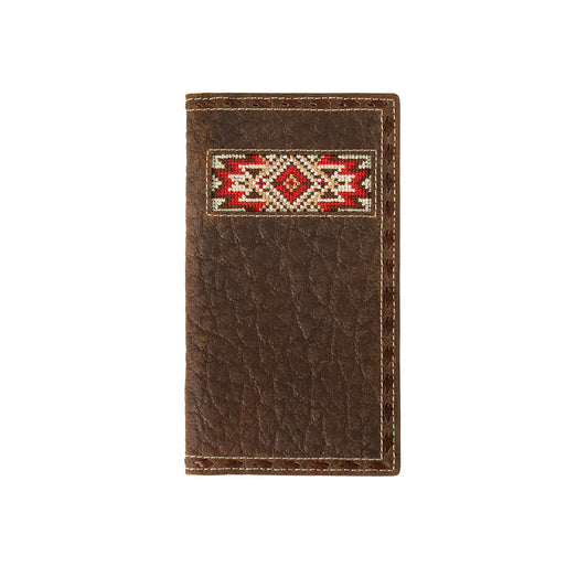 Men's 3D Rodeo Style Red Genuine Leather Wallet D250013204 - Crazy House Western Wear