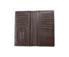 3D Men's Rodeo Style Cowhide Wallet with Floral Tooled Overlay