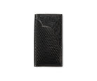 3D Men's Rodeo Style Black Basket Weave with Floral Tooled Overlay 