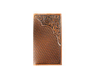 3D Men's Tan Floral and Basket Weave Rodeo Wallet 