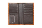 3D Men's Tan Floral and Basket Weave Rodeo Wallet 
