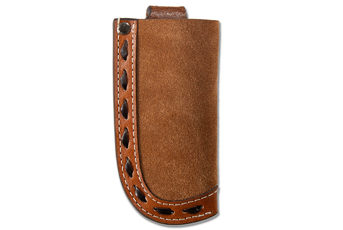 Men's 3D Brown Roughout Vertical Knife Sheath D8402902