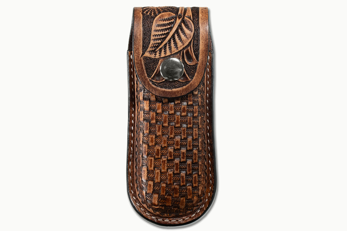 3D Brown Closed Style Knife Sheath D8403402