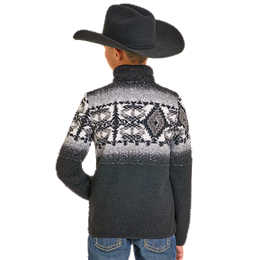 Boy's Panhandle Aztec Berber Quarter Zip Pullover 