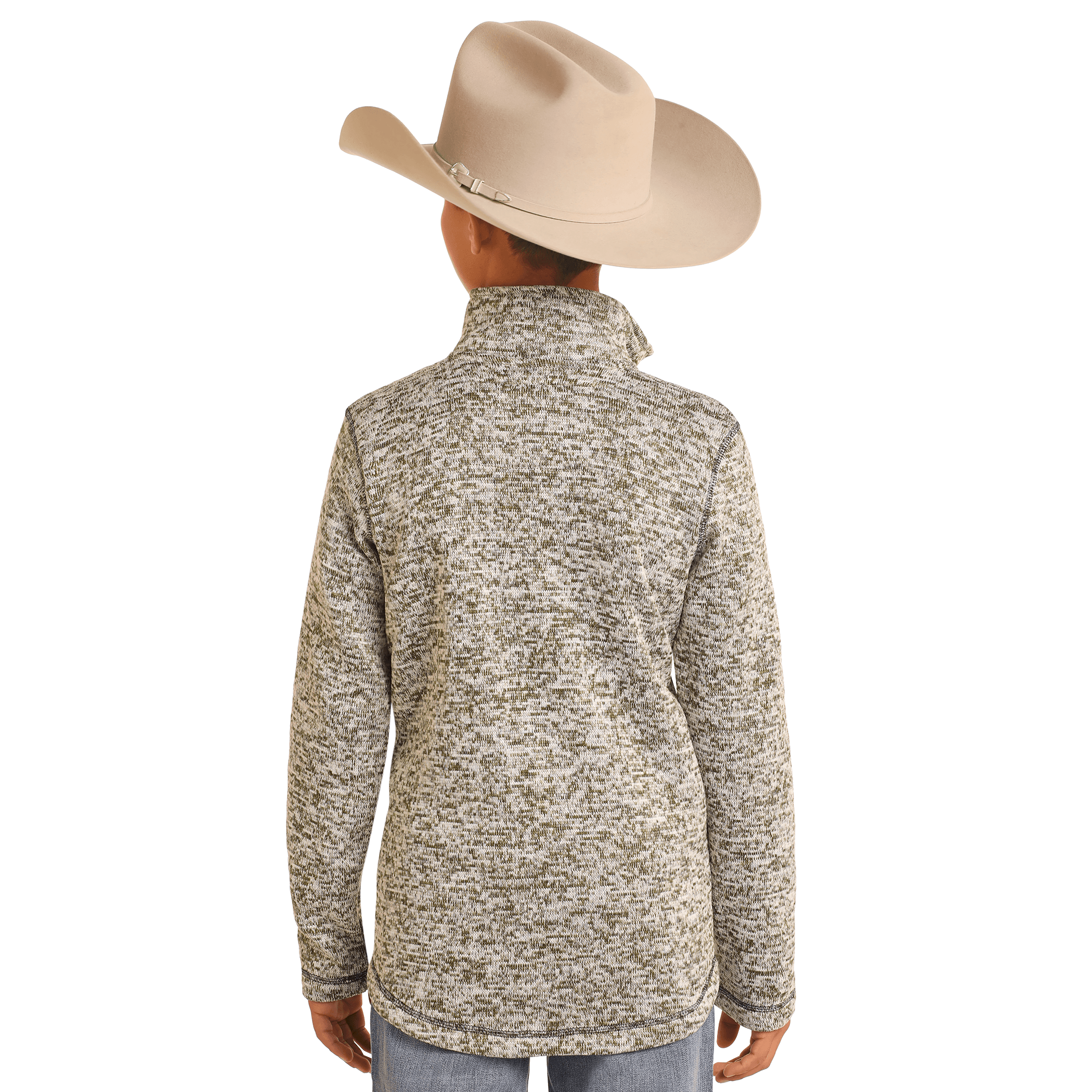 Boy's Powder River Outfitters Knit Melange Jacket DK92C04101 - Crazy House Western Wear