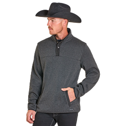 Men's Panhandle Melange Knit Henley Pullover DM91C06178