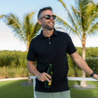 Men's Burlebo Black Performance Polo PP-BLK