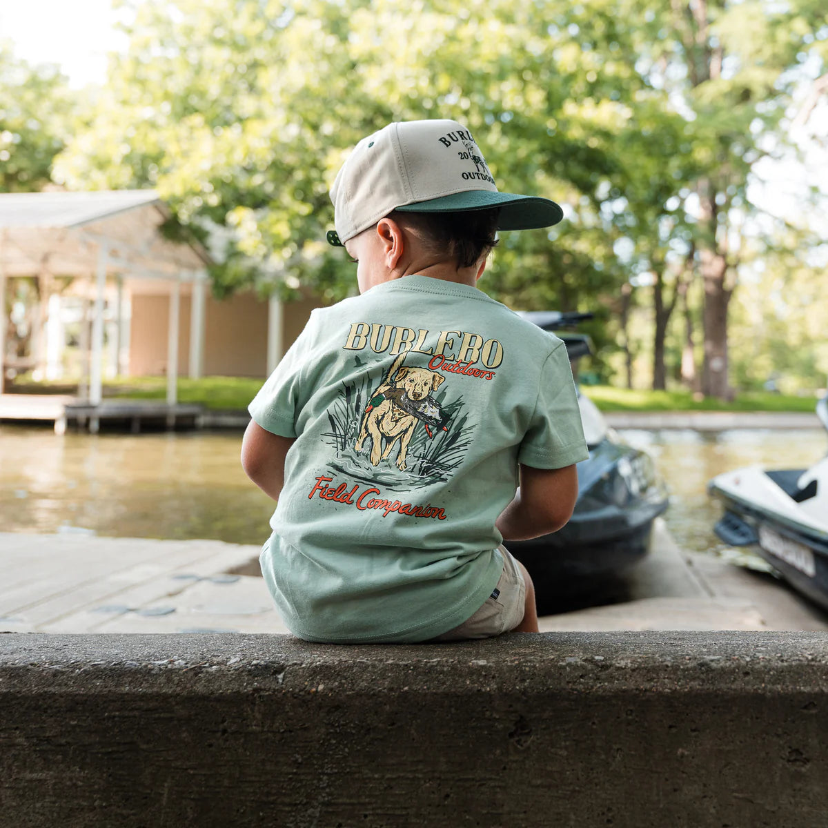 Boy's Burlebo Sage Field Companion Short Sleeve T-shirt Y-SST-FC-SGE