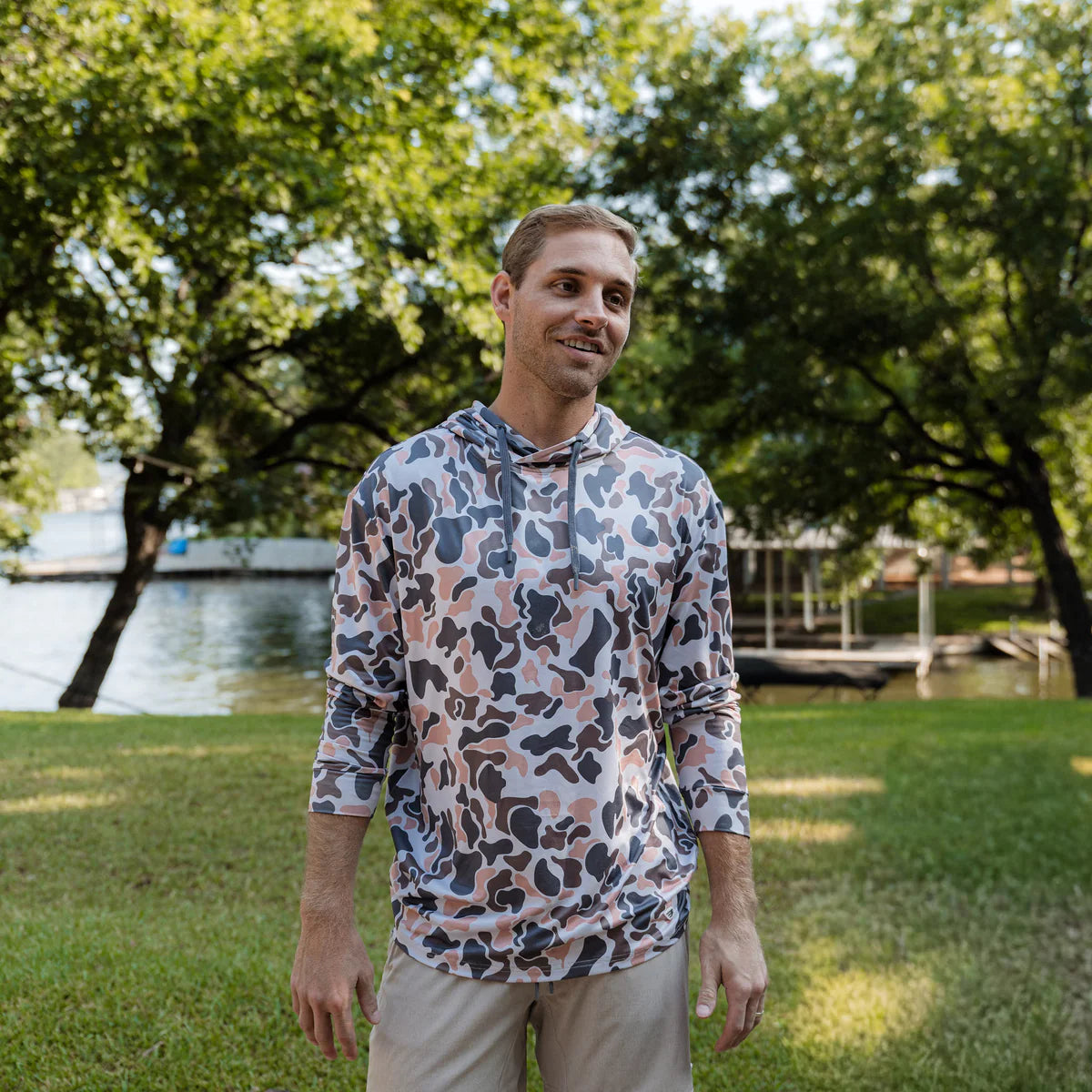 Men's Burlebo Vintage Camo Performance Hoodie PH-VTGC