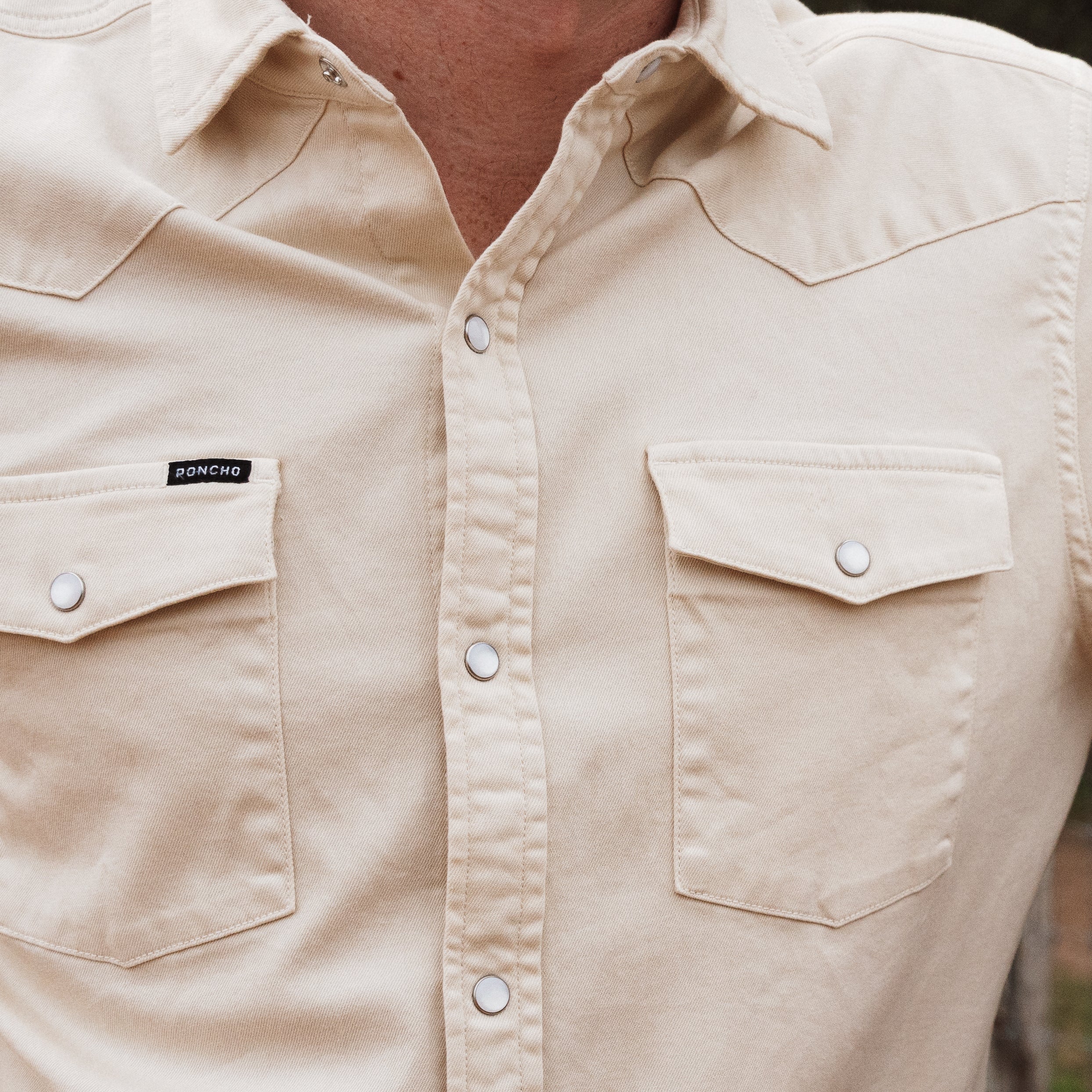Men's Poncho Pearl Snap Shirt The Merle-Crm - Crazy House Western Wear