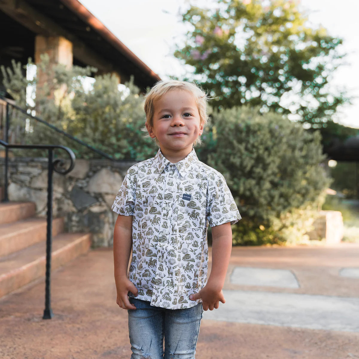Boy's Performance Button Up "Into The Wild" Y-PBU-ITW