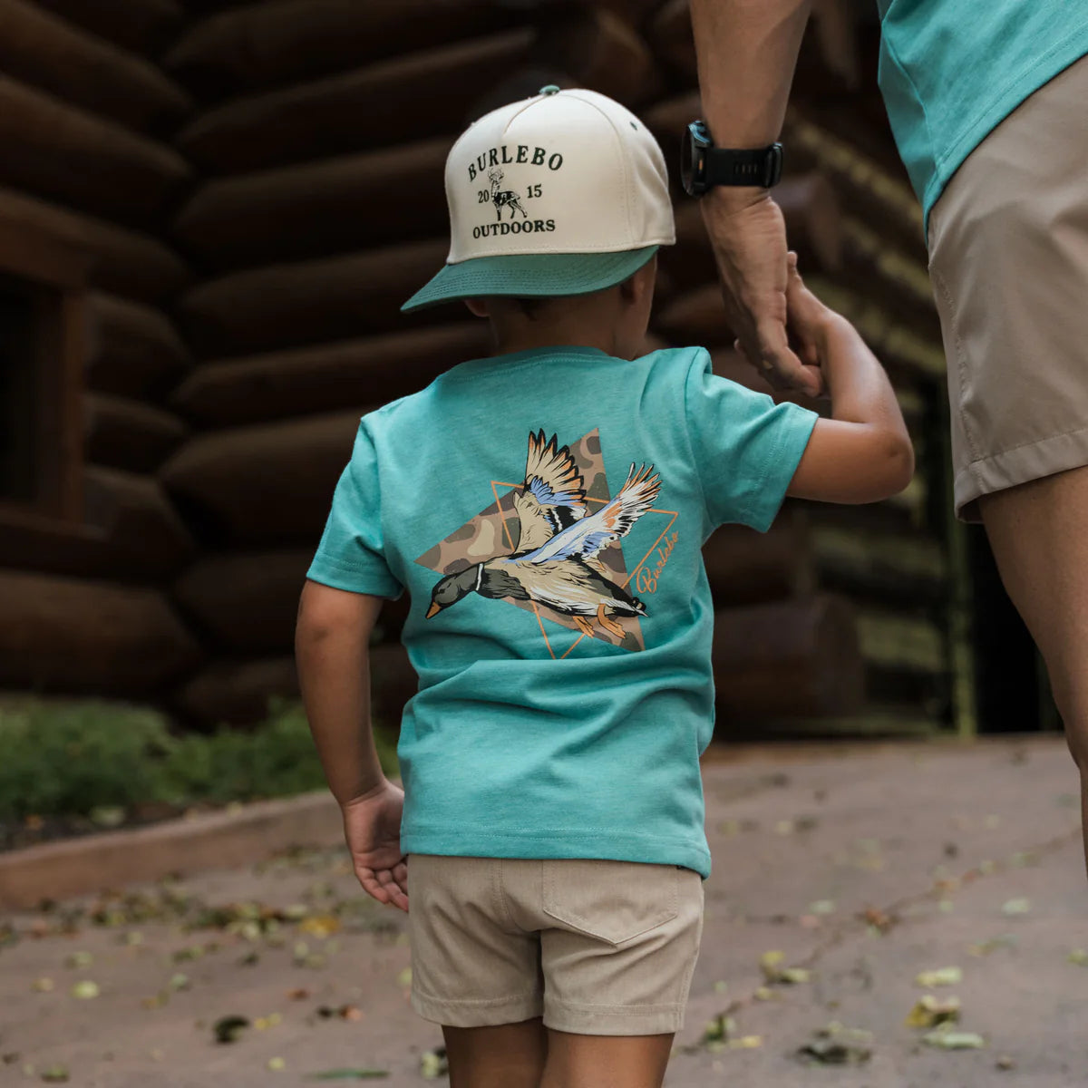 Boy's Burlebo Cyan Pintail Diving Duck Short Sleeve T-shirt Y-SST-PTRI-CYN