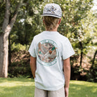 Boy's Burlebo Ash Gray Camo Mallard Duck Short Sleeve T-shirt Y-SST-CMD-AG