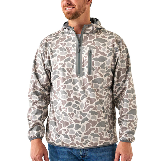 Men's Burlebo Duke Tech Mid Layer Classic Deer Camo Hoodie