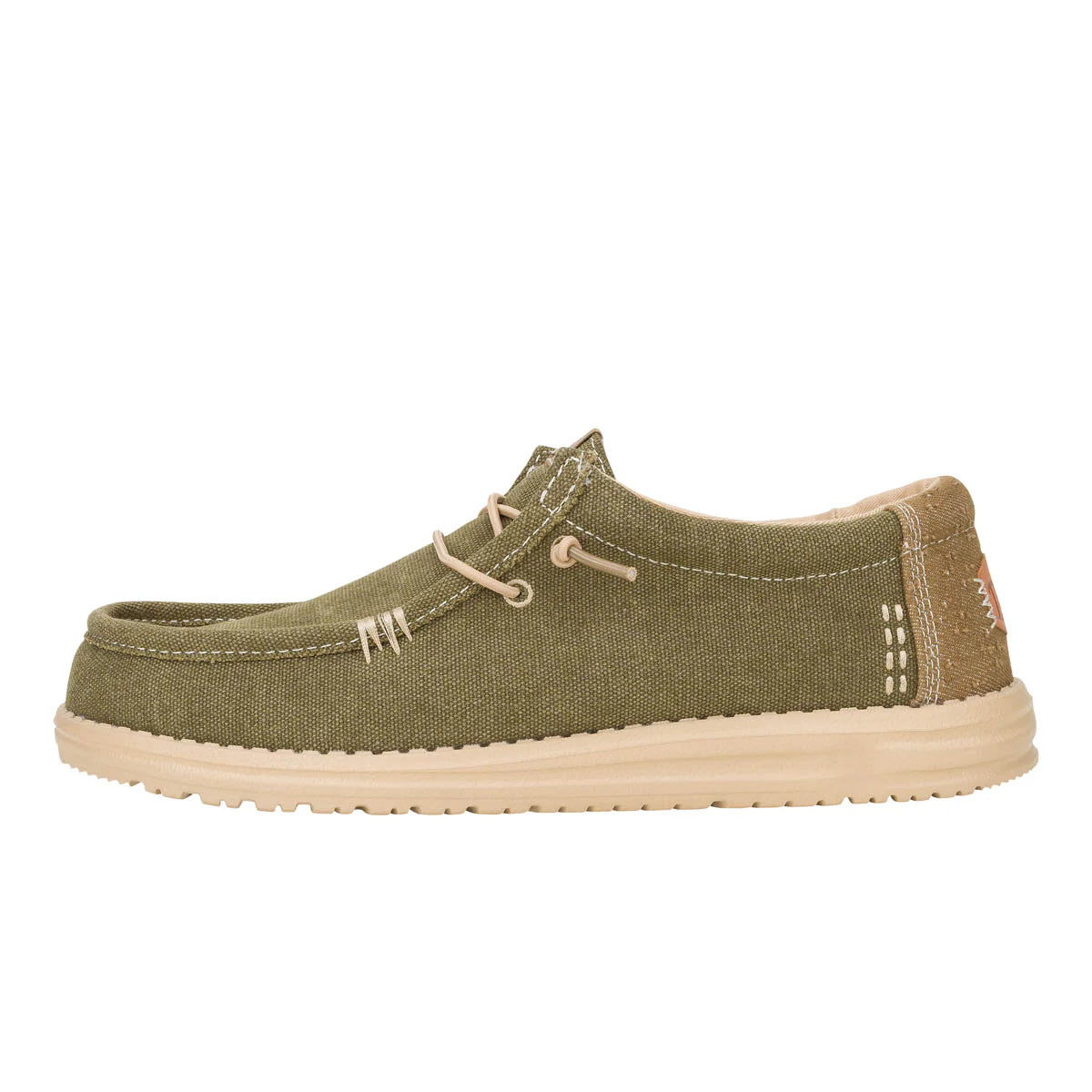 Men's Hey Dude Wally Workwear Dusky Green and Irish Cream 43084-3YT