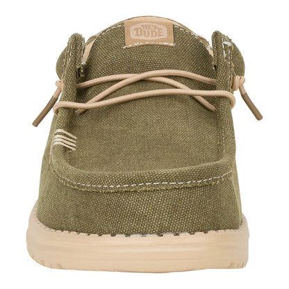 Men's Hey Dude Wally Workwear Dusky Green and Irish Cream 43084-3YT