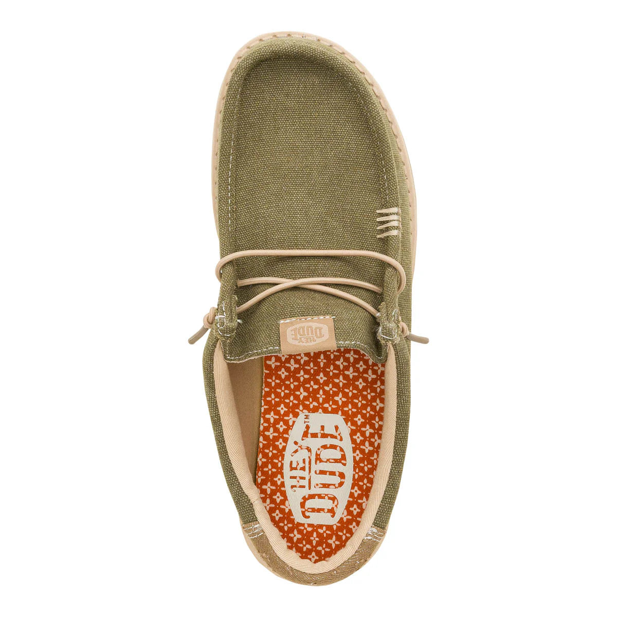 Men's Hey Dude Wally Workwear Dusky Green and Irish Cream 43084-3YT