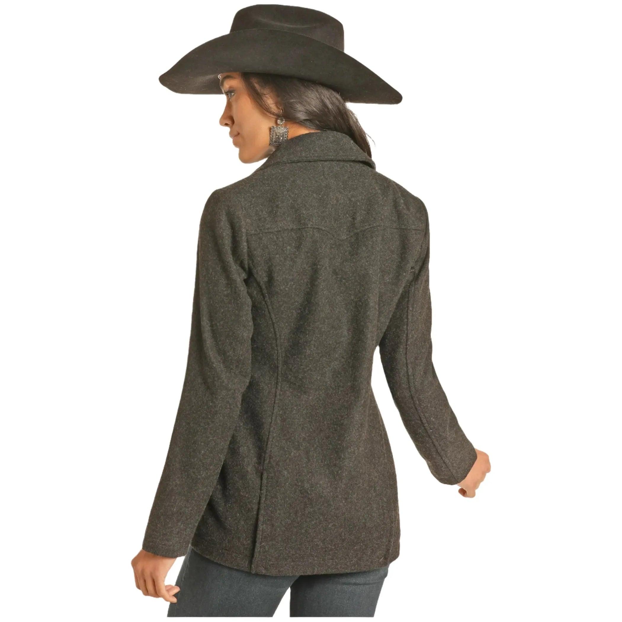 Women's Powder River Outfitters Wool Coat DW92C04129 - Crazy House Western Wear