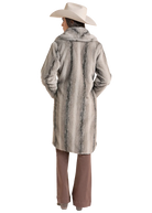 Panhandle Women's Grey Faux Fur Coat DW92C09321