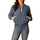 Women's Kimes Ranch Light Indigo Marino Bomber Jacket