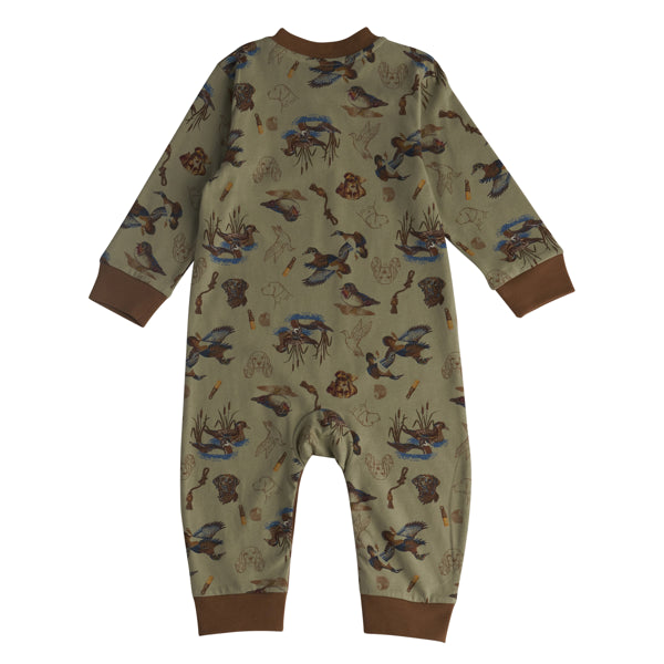 Boy's Carhartt Long Sleeve Duck Print Coverall CM8776-GI7